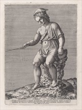 Speculum Romanae Magnificentiae: The Little Angler, 1567., 1567. Creator: Anon.