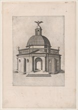 Speculum Romanae Magnificentiae: Octagonal Temple with a dome, surmounted by a dom..., 16th century. Creator: Anon.
