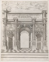Speculum Romanae Magnificentiae: Arch of Septimus Severus, 16th century., 16th century. Creator: Anon.