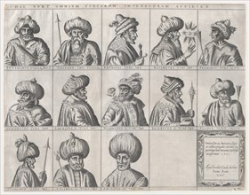 Speculum Romanae Magnificentiae: Portraits of Turkish Sultans, late 16th century., late 16th century Creator: Anon.