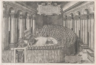 Speculum Romanae Magnificentiae: Council of Trent, 1565., 1565. Creators: Anon, Claudio Duchetti.