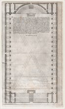 Speculum Romanae Magnificentiae: Plan of the Vatican Teatro, in which the Vatican Tourname..., 1565. Creator: Anon.