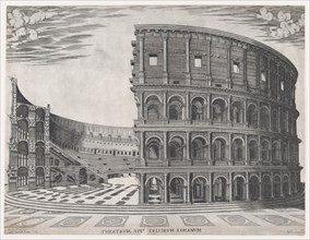 Speculum Romanae Magnificentiae: The Colosseum, 1581., 1581. Creator: Giovanni Ambrogio Brambilla.
