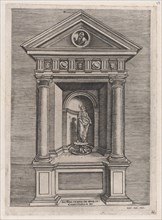 Speculum Romanae Magnificentiae: Temple-Altar of Jove, as a Youth, 16th century., 16th century.
