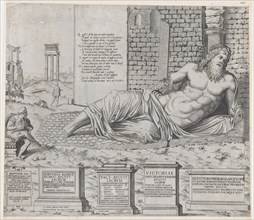 Speculum Romanae Magnificentiae: Marforius, 1550., 1550. Creator: Attributed to Nicolas Beatrizet.