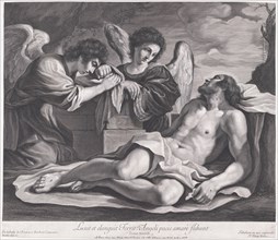 Angels Mourning over the Dead Christ, ca. 1690-1720., ca. 1690-1720. Creator: Nicolas Pitau.