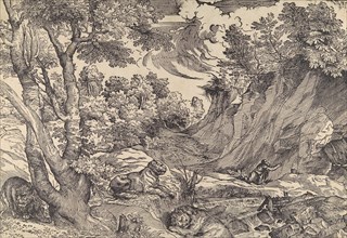 St. Jerome in the Wilderness, mid-16th century., mid-16th century. Creator: Attributed to Nicolò Boldrini.
