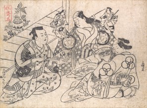 Scene from a Drama, 1710-13., 1710-13. Creator: Okumura Masanobu.