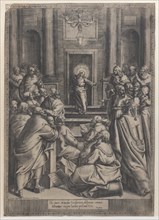Christ Disputing in the Temple, 1568-77., 1568-77. Creator: Orazio de Sanctis.