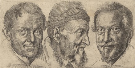 Three portraits possibly representing Camillo Graffico, Ercole Pedemonte and Antoni..., ca. 1620-30. Creator: Ottavio Mario Leoni.