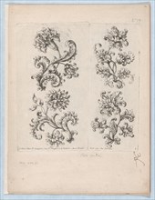 Series of Small Flower Motifs, Plate 1, ca. 1670-85., ca. 1670-85. Creator: Paul Androuet Du Cerceau.