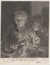 Old woman and a boy with candles, ca. 1620-30., ca. 1620-30. Creator: Possibly by Paulus Pontius.