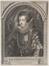 Portrait of Elisabeth of Bourbon, Queen of Spain, 1632., 1632. Creator: Paulus Pontius.