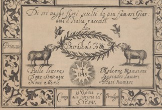 Ghirlanda: Di sei vaghi fiori scielti da piu famosi Giardini d'Italia, title pa..., October 1, 1604. Creators: Pietro Paulo Tozzi, Antonello Bertozzi, Sebastian Zanella.
