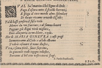 Ghirlanda: Di sei vaghi fiori scielti da piu famosi Giardini d'Italia, page 2 (..., October 1, 1604. Creator: Pietro Paulo Tozzi.