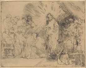 Christ Appearing to the Apostles, 1656., 1656. Creator: Rembrandt Harmensz van Rijn.