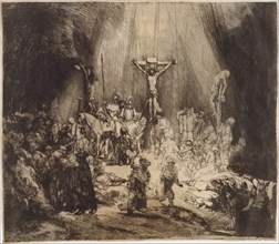 Christ Crucified between the Two Thieves: The Three Crosses, 1653., 1653. Creator: Rembrandt Harmensz van Rijn.