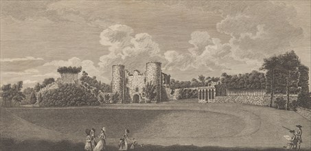 Tunbridge Castle in the County of Kent, from Edward Hasted's, The History and..., 1777-90. Creator: Richard Bernard Godfrey.