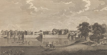Leeds Castle, in the County of Kent, from Edward Hasted's, The History and..., 1777-90. Creator: Richard Bernard Godfrey.