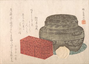 Fire-Holder and Tea-Box, 19th century., 19th century. Creator: Shinsai.