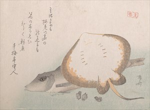 Stingray and Gurnard, probably 1815., probably 1815. Creator: Shinsai.