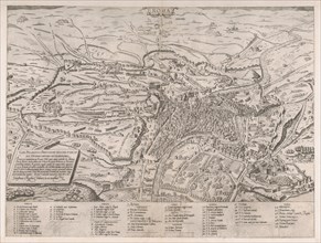 Speculum Romanae Magnificentiae: View of Rome from the North, 1561., 1561. Creator: Sebastiano di Re.