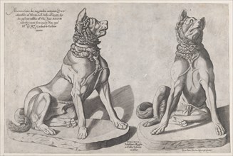 Speculum Romanae Magnificentiae: Two Dogs, 1558., 1558. Creator: Sebastiano di Re.