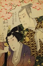 Bando Mitsugoro III and Arashi Koroku IV as Koganosuke, 1821., 1821. Creator: Shunkosai Hokushu.