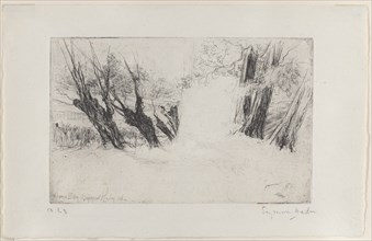 The Lovers' Walk, No. I, 1864., 1864. Creator: Francis Seymour Haden.