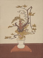 Ike Bana (Flower Arrangement) in the Ike-no-bo Style, probably 1765., probably 1765. Creator: Suzuki Harunobu.
