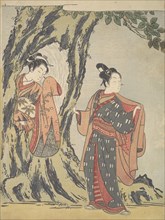 Two Young People, 1725-1770., 1725-1770. Creator: Suzuki Harunobu.