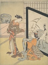 Courtesan and Shinzo, 1725-1770., 1725-1770. Creator: Suzuki Harunobu.
