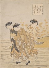 Jewel River at Ide (Ide no Tamagawa), ca. 1768., ca. 1768. Creator: Suzuki Harunobu.