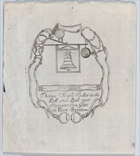 Trade Card of Thomas Searls, Sadler at the Bell and Ball, Fleet Street, ca. 1700-..., ca. 1700-1720. Creator: Thomas Searls.