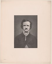 Portrait of Edgar Allan Poe, 1880., 1880. Creator: Timothy Cole.