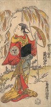 The Actor Ogino Isaburo in the Role of Katorihime, ca. 1734., ca. 1734. Creator: Torii Kiyomasu I.