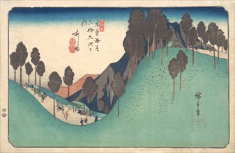 Ashida Station, ca. 1835., ca. 1835. Creator: Ando Hiroshige.