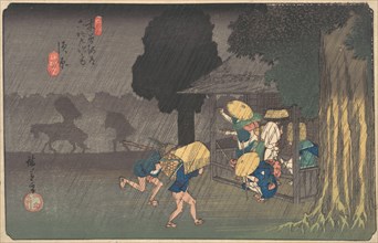 Suhara, from The Sixty-nine Stations of the Kisokaido, ca. 1838., ca. 1838. Creator: Ando Hiroshige.