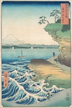 Seashore at Hoda, Province of Awa, 1858-59., 1858-59. Creator: Ando Hiroshige.