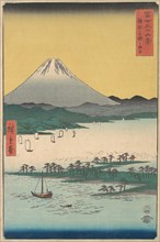Pine Groves of Miho in Suruga Province, 1858., 1858. Creator: Ando Hiroshige.