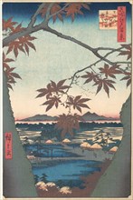 Maples at Mama, from the series One Hundred Famous Views of Edo, ca. 1857., ca. 1857. Creator: Ando Hiroshige.