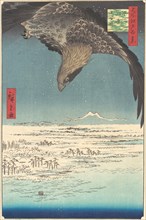 ?Jumantsubo Plain at Fukagawa Susaki,? from the series One Hundred Famous Views of Edo (Me..., 1856. Creator: Ando Hiroshige.