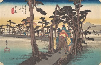 Yoshiwara, Hidari Fuji, ca. 1834., ca. 1834. Creator: Ando Hiroshige.