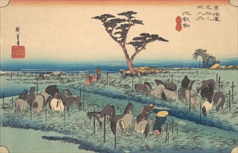 Chiriu, Station No. 40, ca. 1834., ca. 1834. Creator: Ando Hiroshige.
