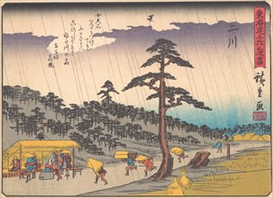 Futakawa, from the series The Fifty-three Stations of the Tokaido Road, earl..., early 20th century. Creator: Ando Hiroshige.