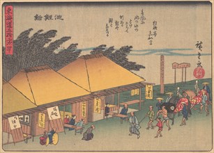 Chiryushuku, from the series The Fifty-three Stations of the Tokaido Road, e..., early 20th century. Creator: Ando Hiroshige.