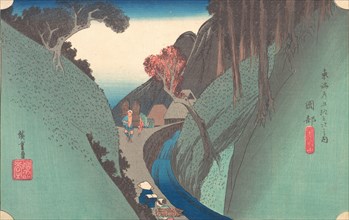 Utsu Hill at Okabe, 1834., 1834. Creator: Ando Hiroshige.