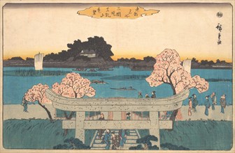 Mimeguri Zutsumi Matsuchiyama Embo, ca. 1842., ca. 1842. Creator: Ando Hiroshige.