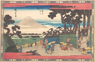 Meguro Gionin Zaka. Creator: Ando Hiroshige.