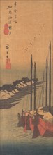 Tsukudajima no Oborozuki. Creator: Ando Hiroshige.
